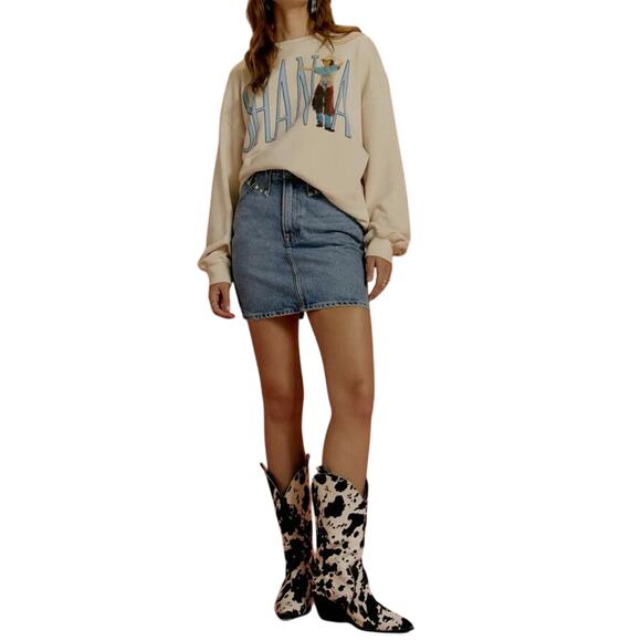 DAYDREAMER Shania Twain Boots Been Under Oversized Crew Size XS New with Tag - Picture 11 of 15